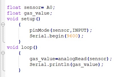 codigo sensor mq-5